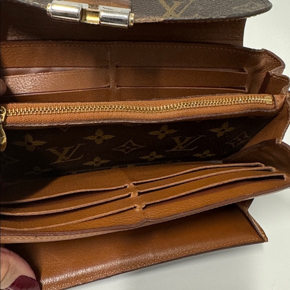Louis Vuitton Monogram Canvas Elysee Wallet 29862 Brown Leather Authentic - Picture 6 of 9